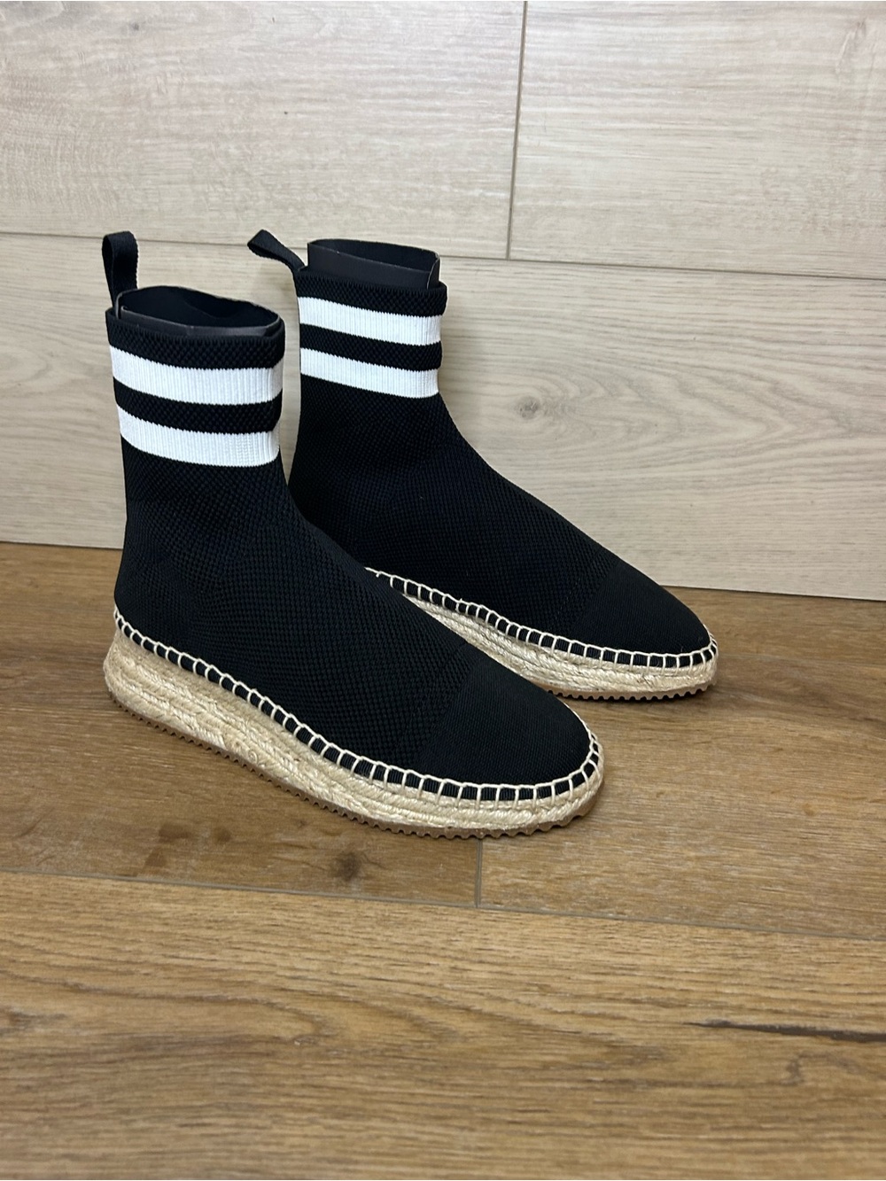 Alexander Wang Dylan Knit Sock Espadrille Boot 5.5